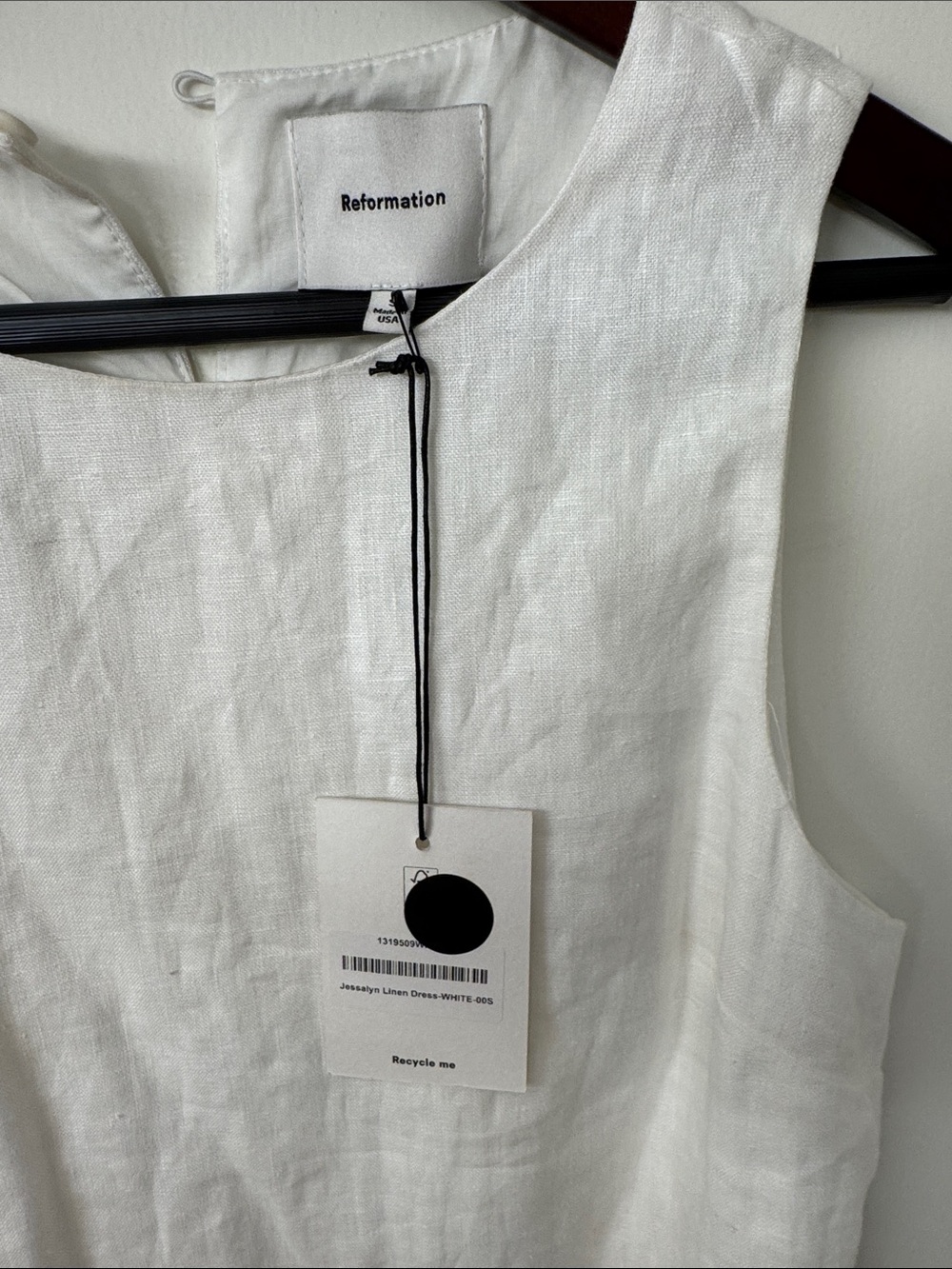 🕊️ Reformation Jessalyn Linen Dress White - Picture 6 of 8